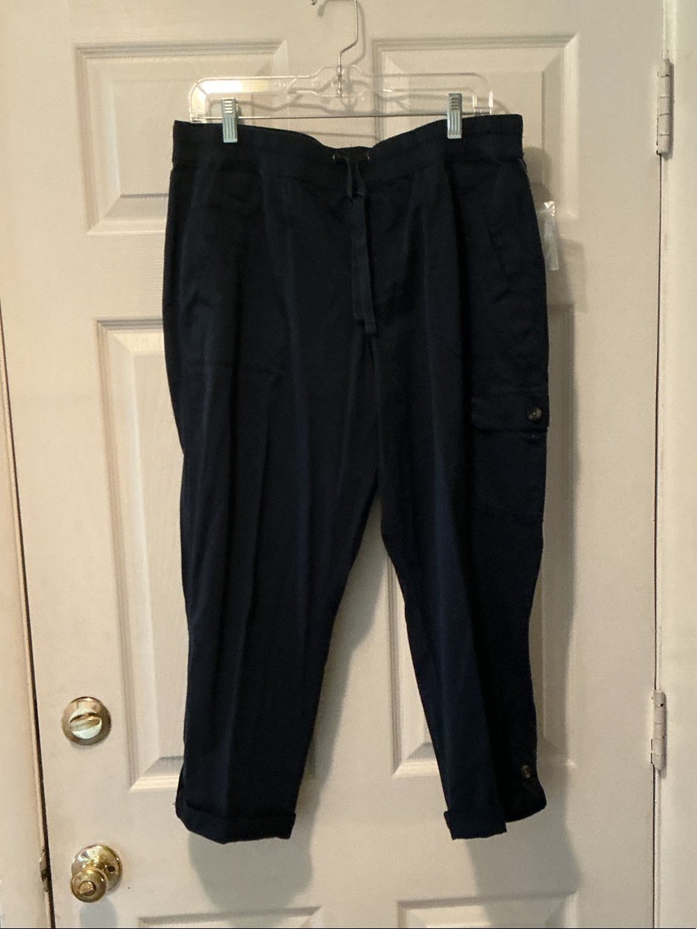 Sonoma Navy Cargo Drawstring Pants